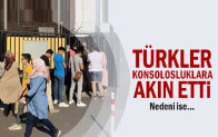 Türkler konsolosluklara akın etti