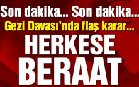 Gezi Parkı davasında herkese beraat
