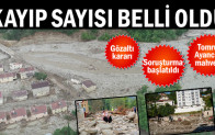 Kayıp sayısı belli oldu