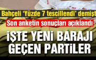 İşte yeni barajı geçen partiler