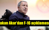 Bakan Akar’dan F-16 açıklaması