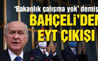 Bahçeli’den EYT çıkışı