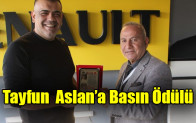 Tayfun  Aslan’a Basın Ödülü
