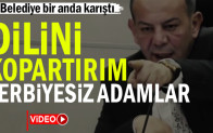 Bolu Belediye Meclisi’nde gergin anlar: Tanju Özcan “Dilini kopartırım” dedi