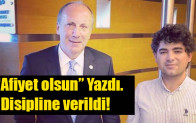 “Afiyet olsun” Yazdı. Disipline verildi!