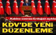 Erdoğan duyurdu! Temel ihtiyaç ürünlerinde KDV indirimi