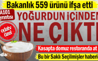 Bakanlık 559 ürünü ifşa etti: Yoğurdun içinden ne çıktı