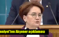 Emniyet’ten Akşener açıklaması