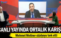 Mehmet Metiner stüdyoyu terk etti