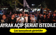 Siyah Kelime-i Tevhid bayrağı açıldı şeriat çağrısı yapıldı