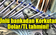 Ünlü bankadan Korkutan Dolar/TL tahmini!