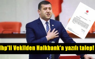 Mhp’li Vekilden Halkbank’a yazılı talep