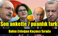 Son ankette 7 puanlık fark!