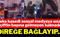 Cinsel ilişkiye girdikleri video sızdı: Çifti direğe bağlayıp