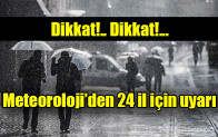 Meteoroloji’den 24 il için ‘sarı kodlu’ uyarı