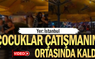 Çocuklar çatışmanın ortasında kaldı