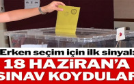 Erken seçim için ilk sinyal