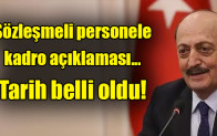 Sözleşmeli personele kadro açıklaması… Tarih belli oldu