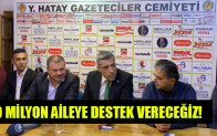 10 MİLYON AİLEYE DESTEK VERECEĞİZ