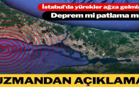 Kağıthane depremi için flaş açıklama
