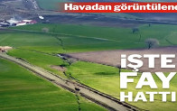 Fay hattı havadan görüntülendi