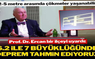 Ahmet Ercan’dan bir ilçeye deprem uyarısı: 6.2 ile 7 büyüklüğünde deprem tahmin ediyoruz