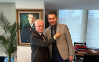 Av. Baran SARUHAN İYİ Parti’ye katıldı, rozetini Gn. Başkan Yrd. Koray AYDIN taktı