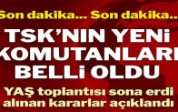Yüksek Askeri Şura (YAŞ) kararları açıklandı… TSK’nın komuta kademesi değişti