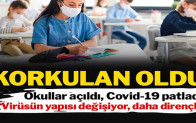 Okullar açıldı Covid-19 vakaları artmaya başladı
