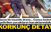 Gazze’den korkunç görüntüler geliyor: Aileler teşhis etmek için çocukların