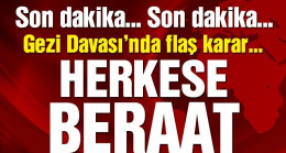 Gezi Parkı davasında herkese beraat