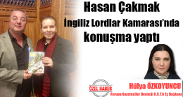 Hasan Çakmak, İngiliz Lordlar Kamarası’nda konuşma yaptı