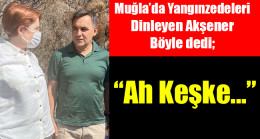 Muğla’da Yangınzedeleri Dinleyen Akşener  Böyle dedi;