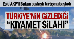 Eski AKP’li Bakan paylaştı tartışma başladı