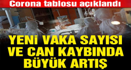 Yeni vaka ve vefat sayısında büyük artış