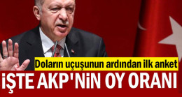 Doların uçuşunun ardından ilk anket: İşte AKP’nin oy oranı