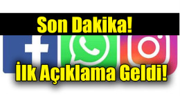 İlk Açıklama Geldi!