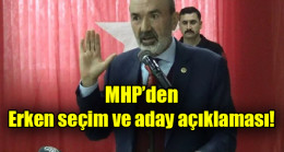 MHP’den erken seçim ve aday açıklaması
