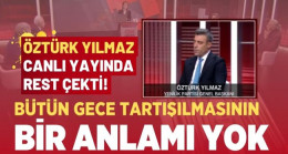 Öztürk Yılmaz canlı yayında rest çekti!