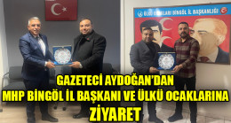 GAZETECİ AYDOĞAN’DAN MHP BİNGÖL İL BAŞKANI VE ÜLKÜ OCAKLARINA ZİYARET