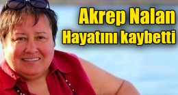 Akrep Nalan hayatını kaybetti!