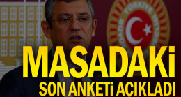 Masadaki son anketi açıkladı