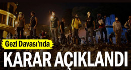 Gezi davasında karar açıklandı
