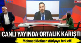 Mehmet Metiner stüdyoyu terk etti