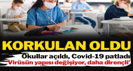 Okullar açıldı Covid-19 vakaları artmaya başladı