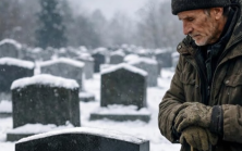 Mezarlık bekçisi, mezarlardan birinin donmadığını ve en soğuk havalarda bile yeşil kaldığını fark etti.