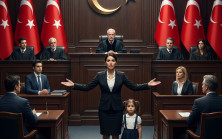 Sekiz yaşındaki kızım Valentina, yanağı kıpkırmızı ve gözleri korku dolu bir halde arkamda titrerken bunları söylediler
