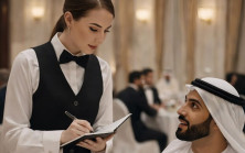 Şeyh, tüm restoranın önünde garson kıza Arapça hakaret etti