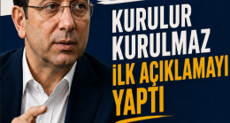 Parti kurulduktan sonraki ilk açıklama