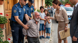 Kızım 13 yıl sonra polisler ve avukatlarla geri döndü